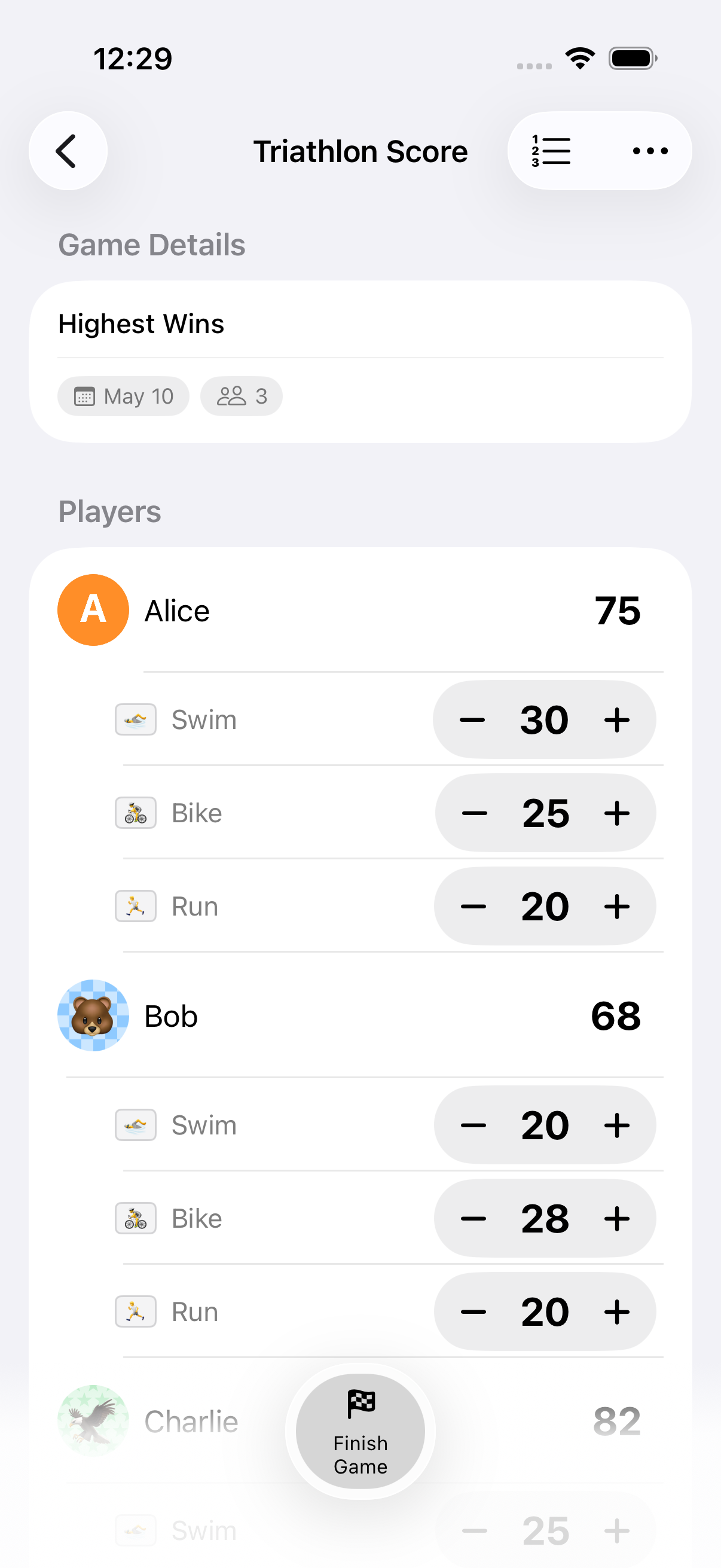 Category Scoring scoring mode