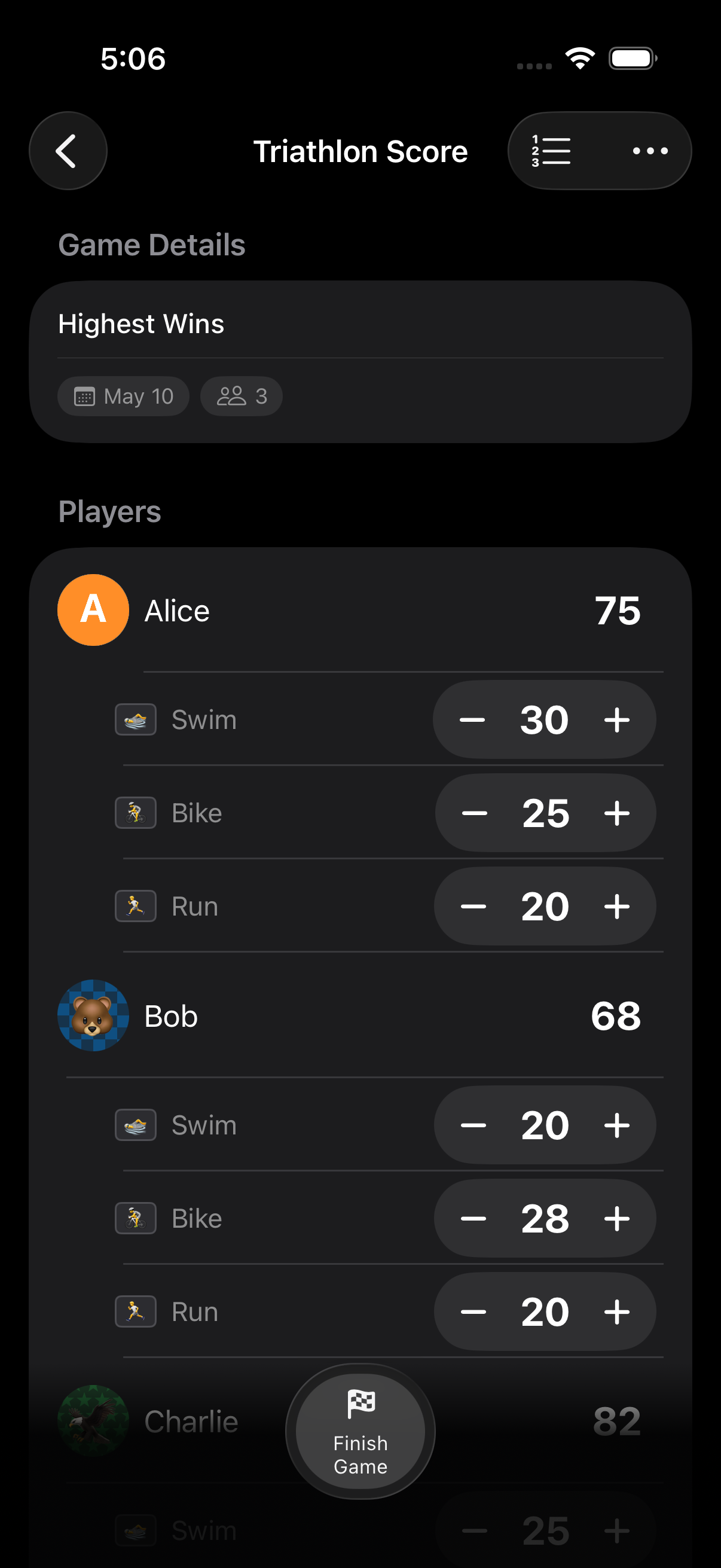 Category Scoring scoring mode