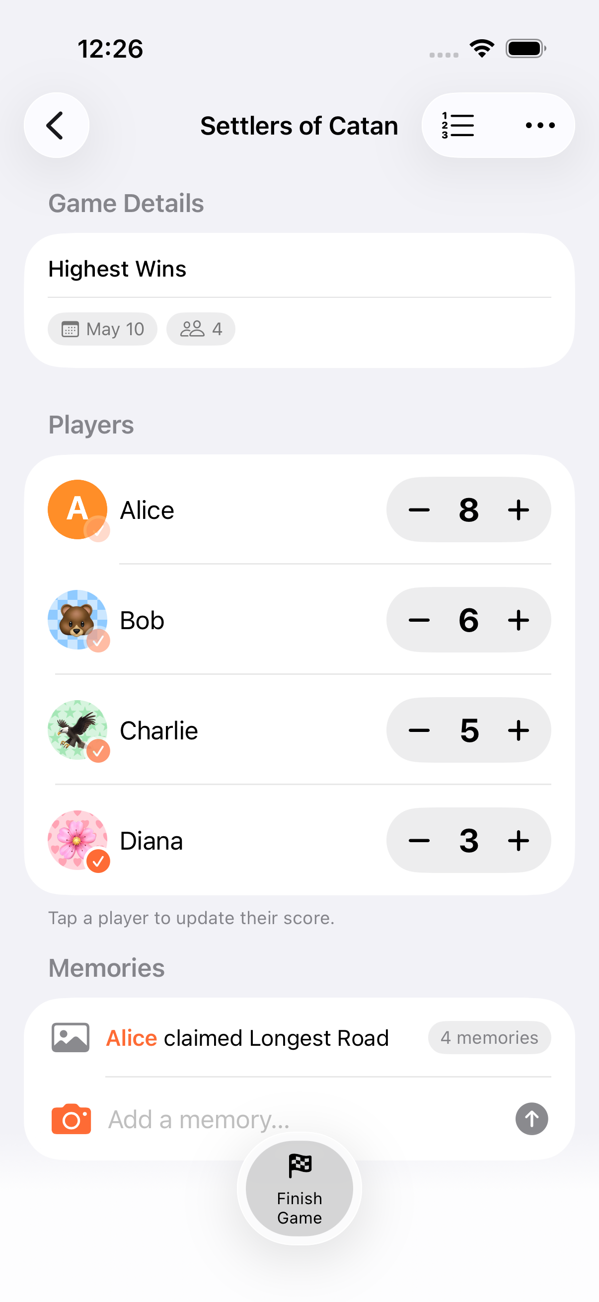 Additive scoring mode